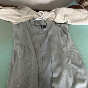 New Directions Light Gray Knit Top